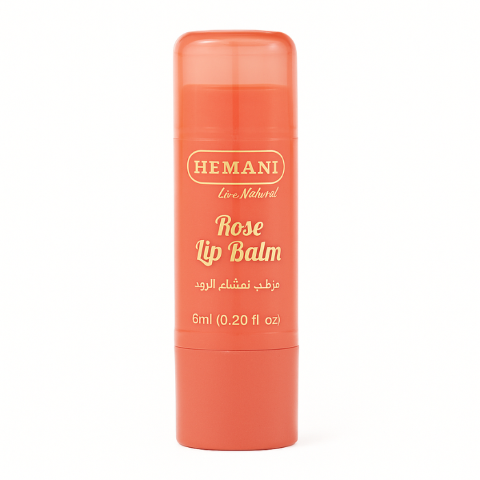 Baume à lèvres naturel à la rose – Hydratation longue durée – Hemani