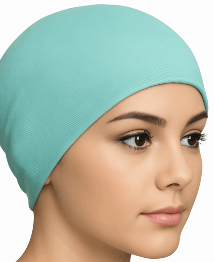 Bandeau Large Uni Vert d'Eau