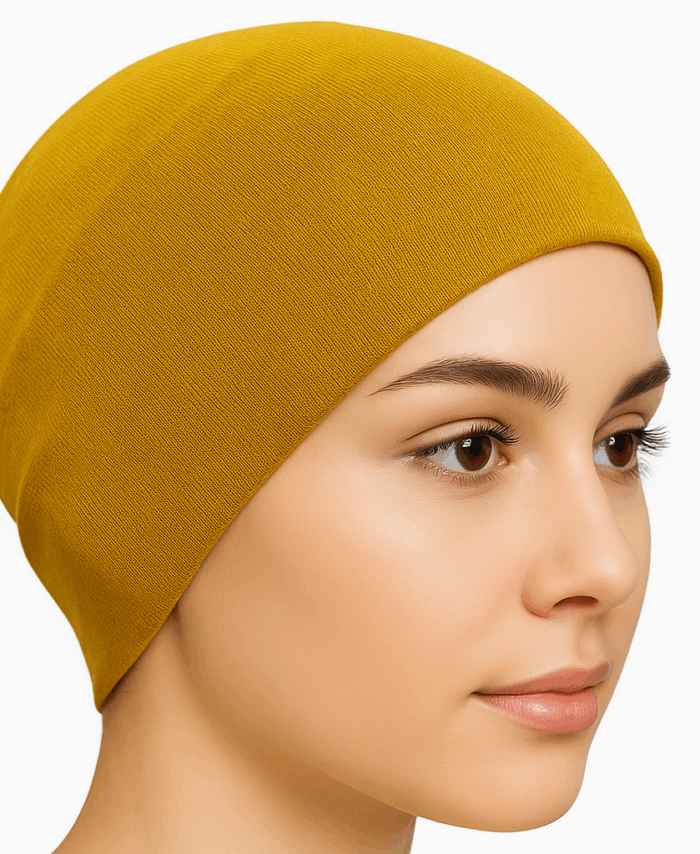 Bandeau Large Uni Moutarde