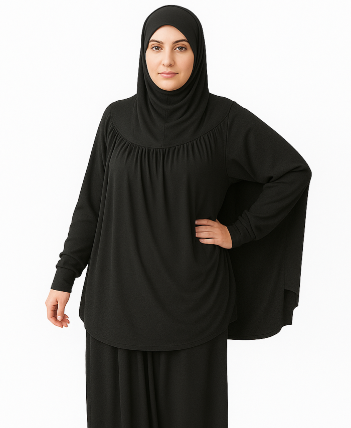 Jilbab Sport Ample 2 Pièces – Best Ummah – Gris Foncé