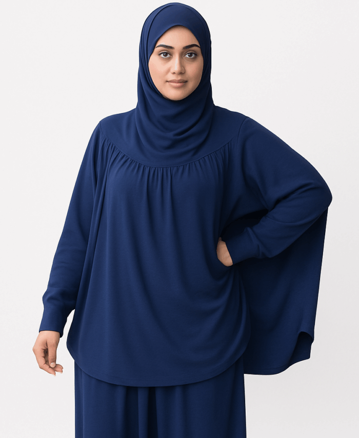 Jilbab Sport Ample 2 Pièces – Best Ummah – Indigo