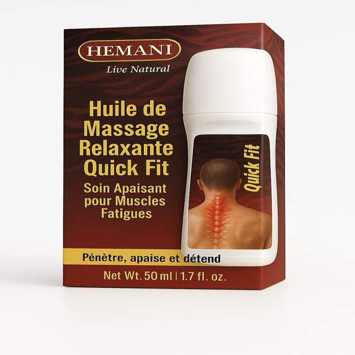 Huile de Massage Relaxante Quick Fit – Soin Apaisant pour Muscles Fatigués