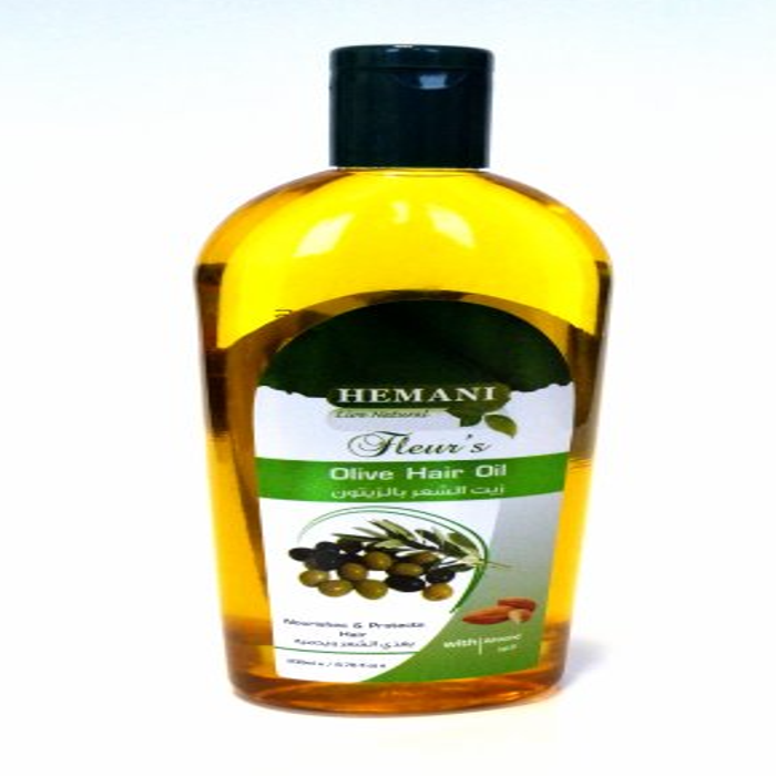 Huile Capillaire à l'Huile d'Olive et Amandes – Soin Hydratant Cheveux | 200 ml